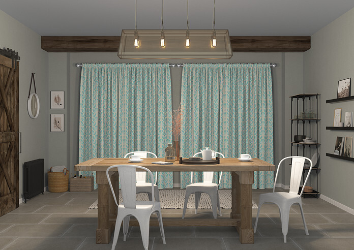 Scandi Birds, Aqua - Made to Measure Curtains - Image 7